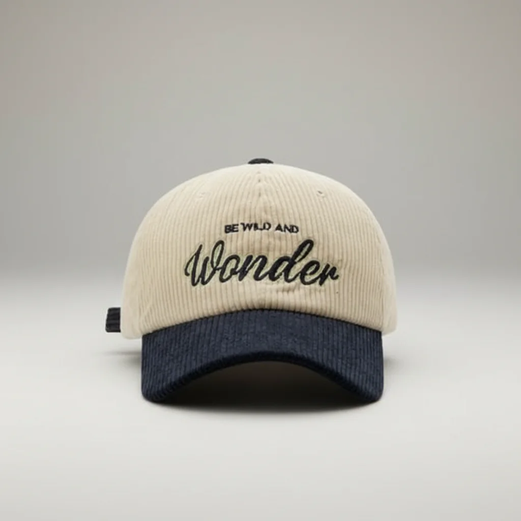 Casquette vintage velours brodée ajustable - Vue 6 - casquette vintage
