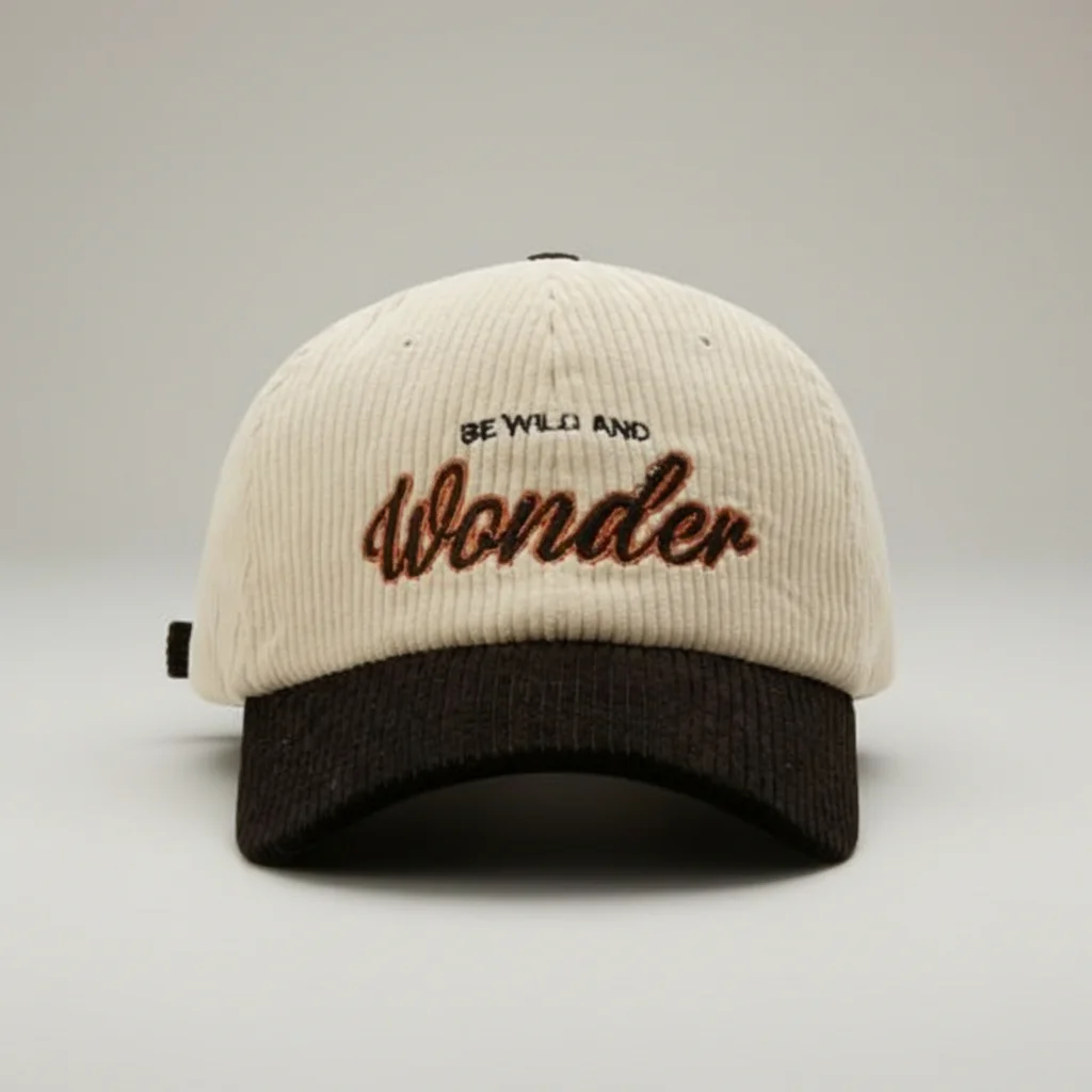 casquette vintage velours brodée ajustable - Vue 6 - casquette vintage