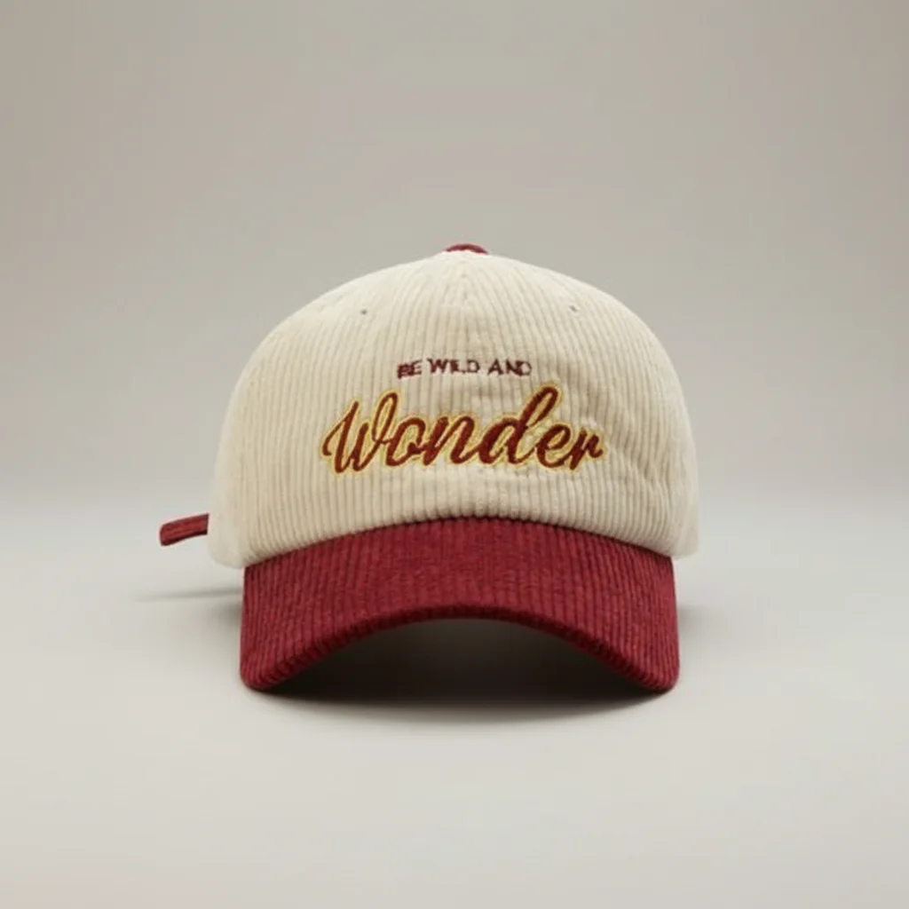 casquette vintage velours brodée ajustable - Vue 8 - casquette vintage