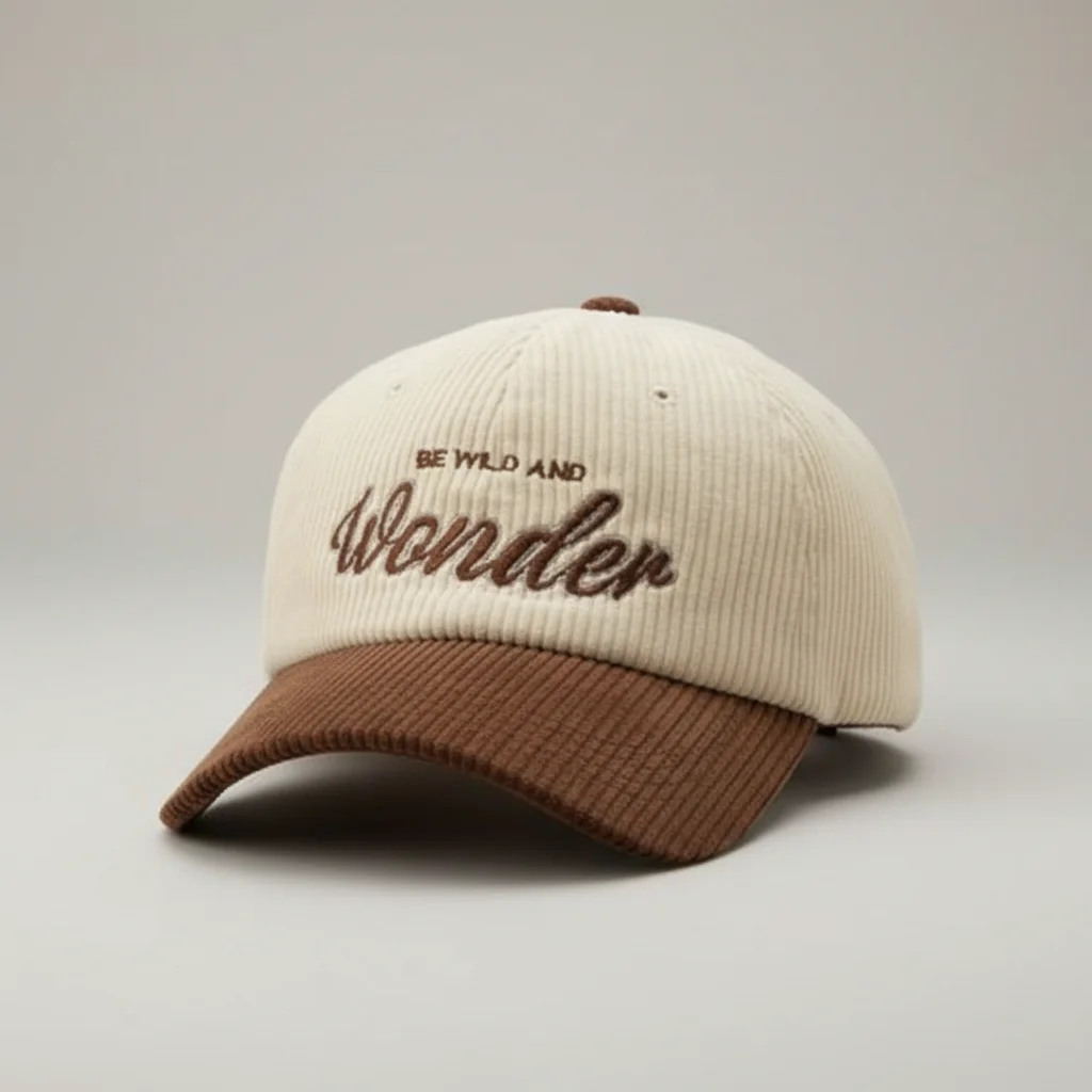 Casquette vintage velours brodée ajustable - Vue 9 - casquette vintage