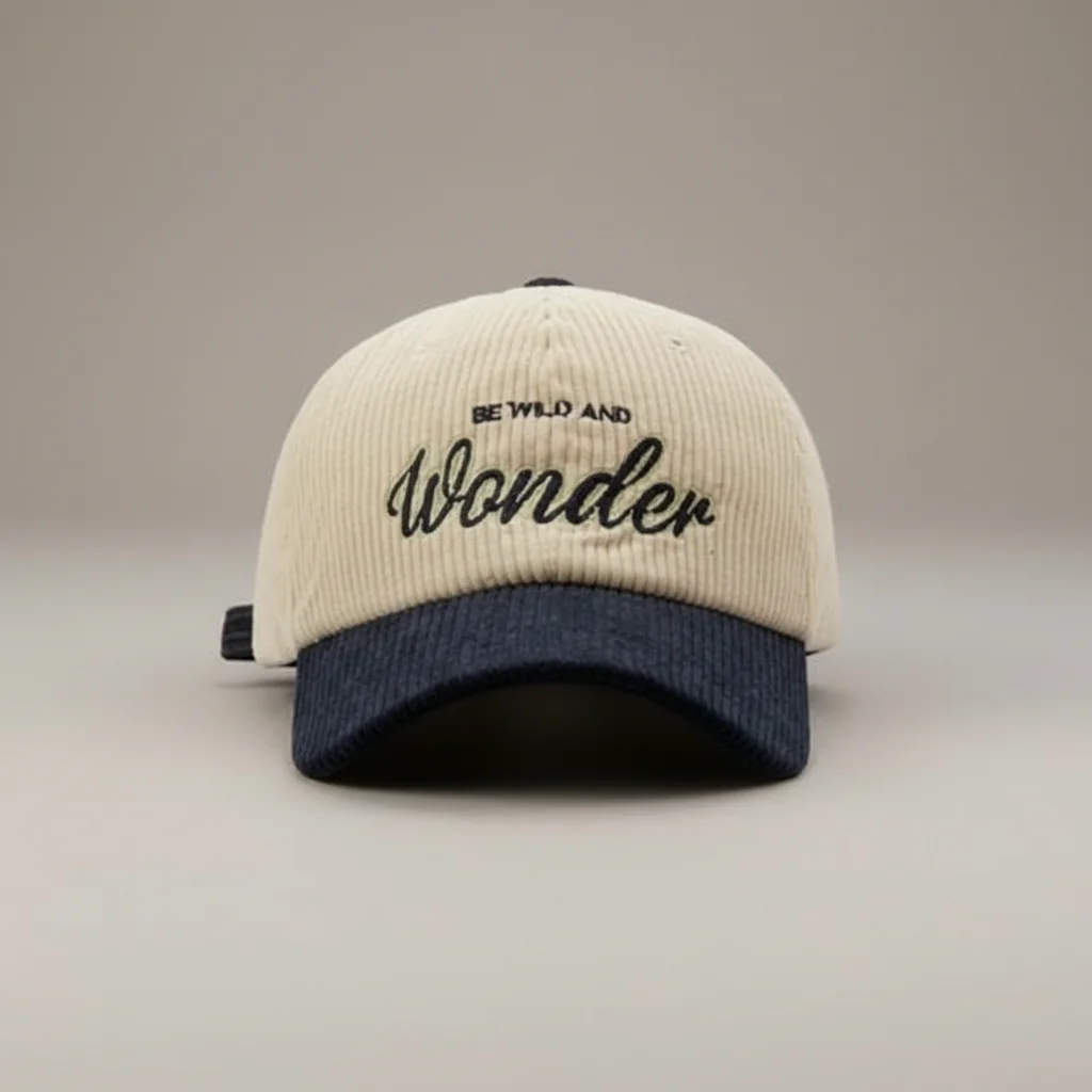 casquette vintage velours brodée ajustable - Vue 9 - casquette vintage