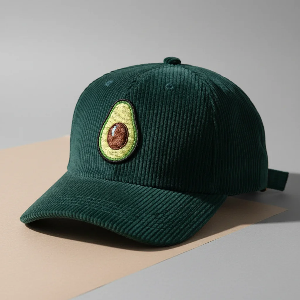 casquette vintage velours motif avocat ajustable - Vue 11 - casquette vintage