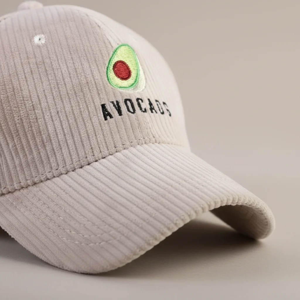 Casquette vintage velours motif avocat décalé - Vue 4 - casquette vintage