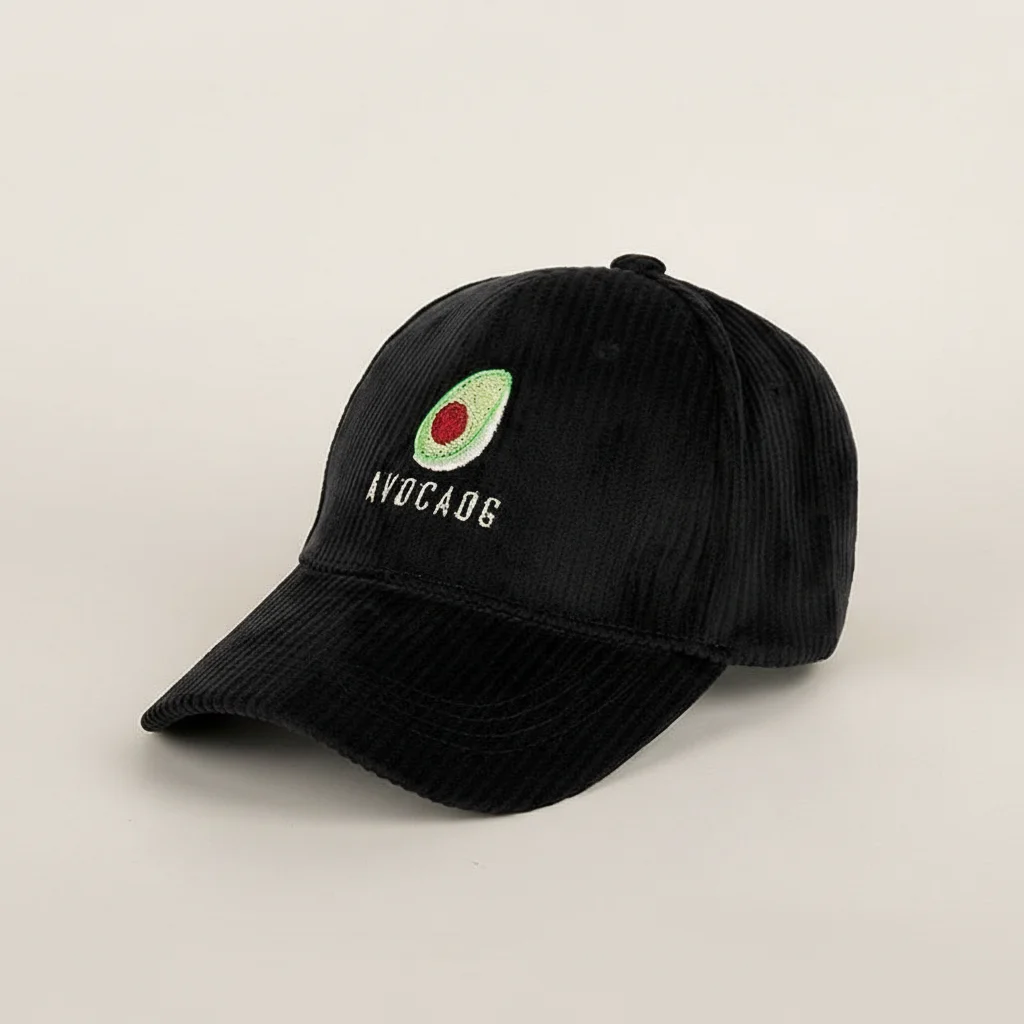 Casquette vintage velours motif avocat décalé - Vue 7 - casquette vintage