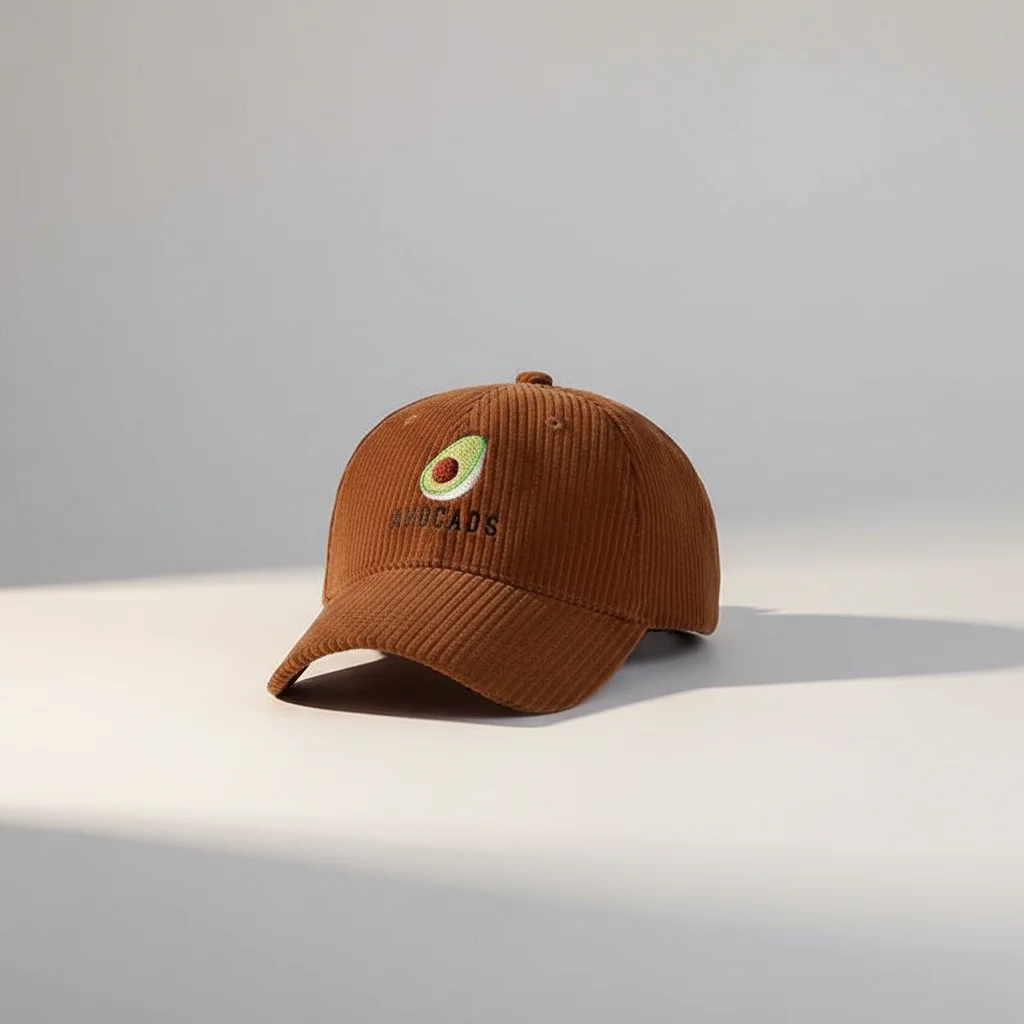 Casquette vintage velours motif avocat décalé - Vue 9 - casquette vintage