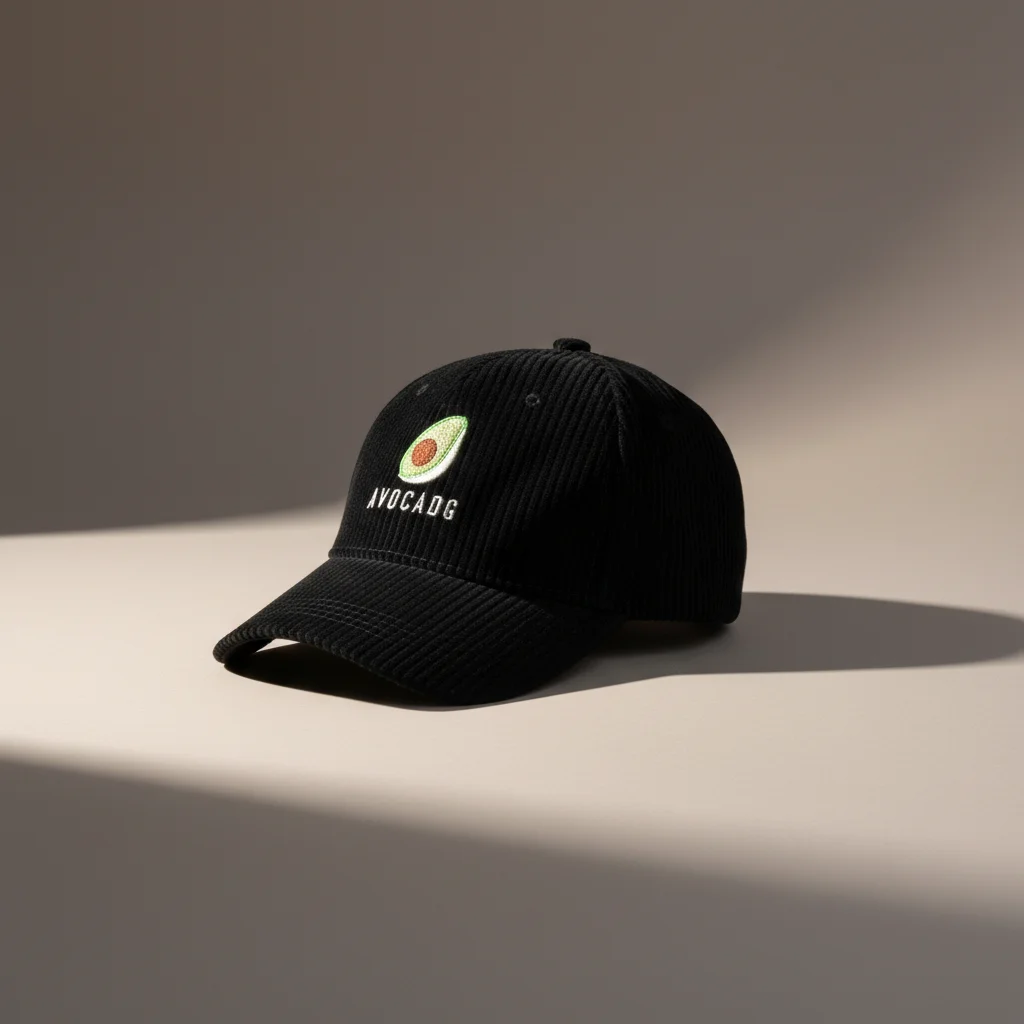 casquette vintage velours motif original - Vue 2 - casquette vintage