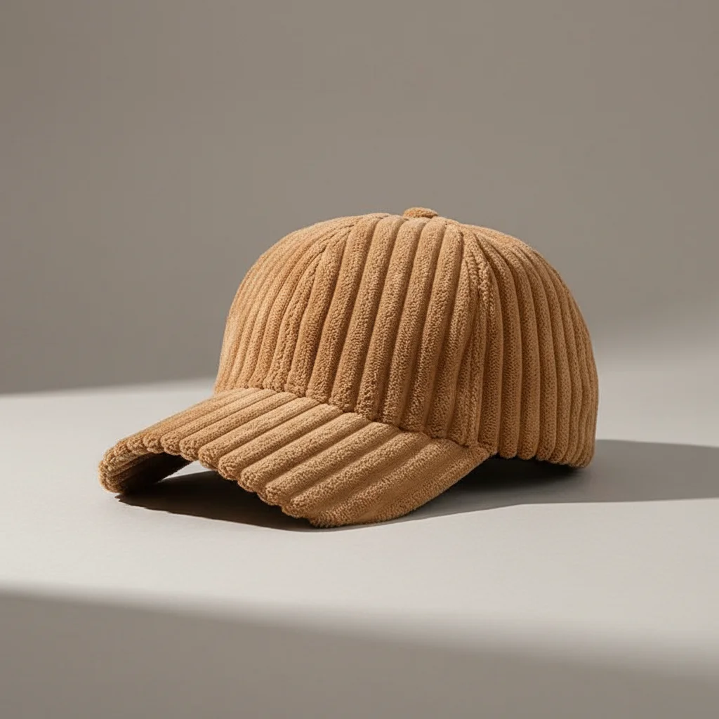 casquette vintage velours style décontracté ajustable - Vue 3 - casquette vintage